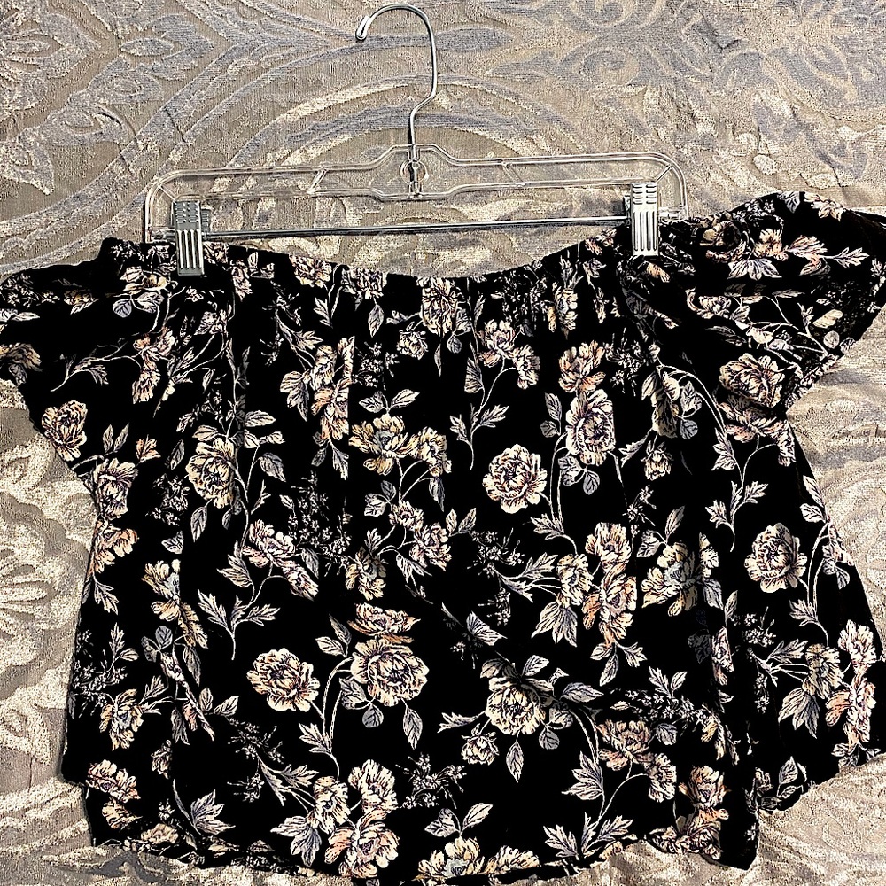 Flowy Off-The-Shoulder Crop Top